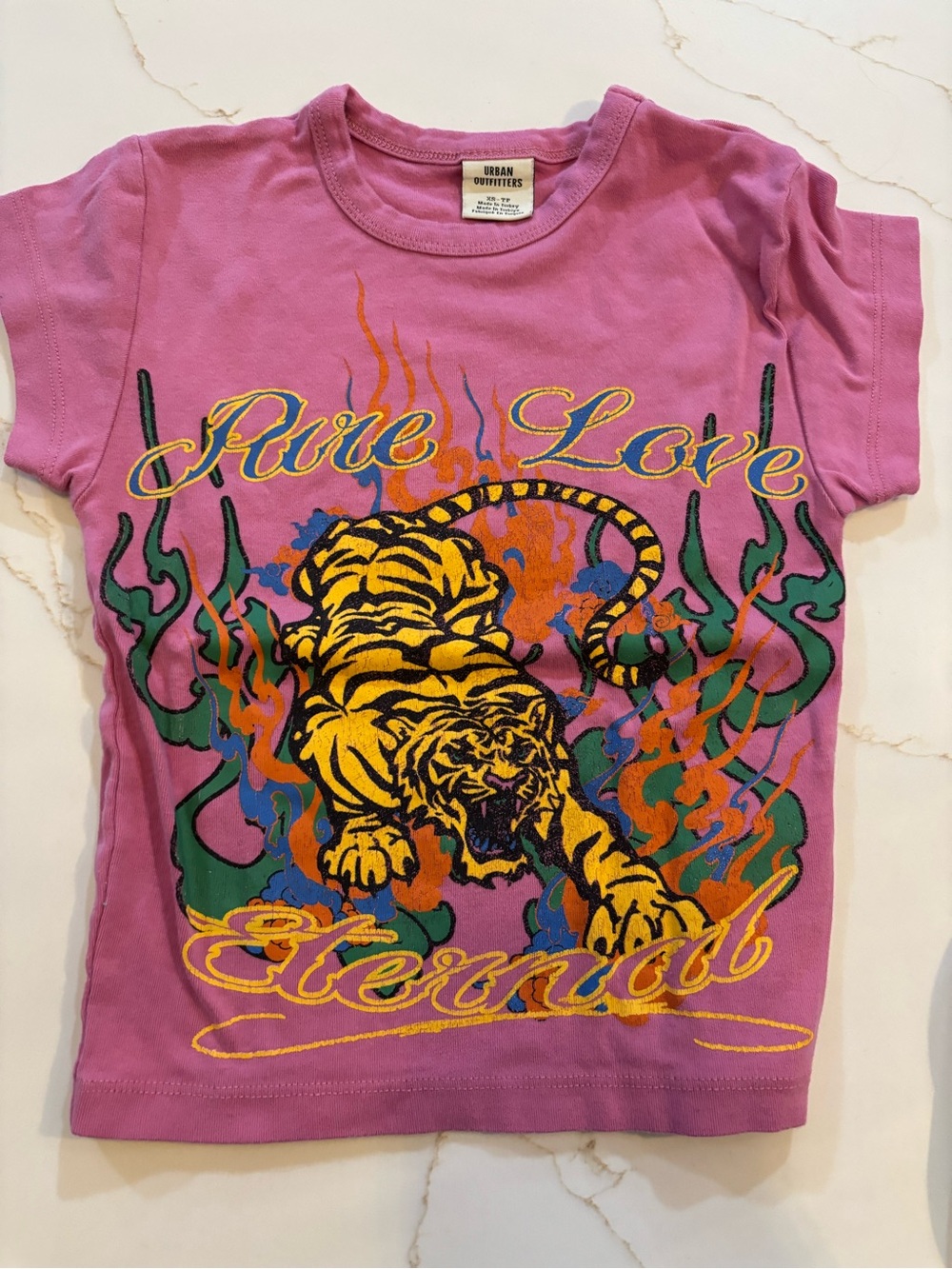 Urban Outfitters Purple-Pink Tiger Graphic Tee